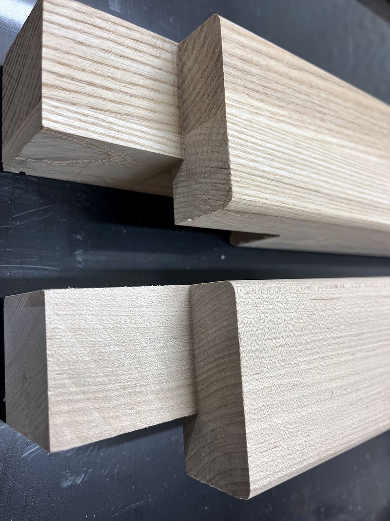 Three-piece laminated part