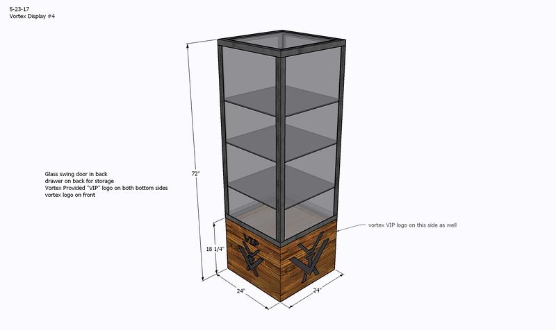Display case drawing