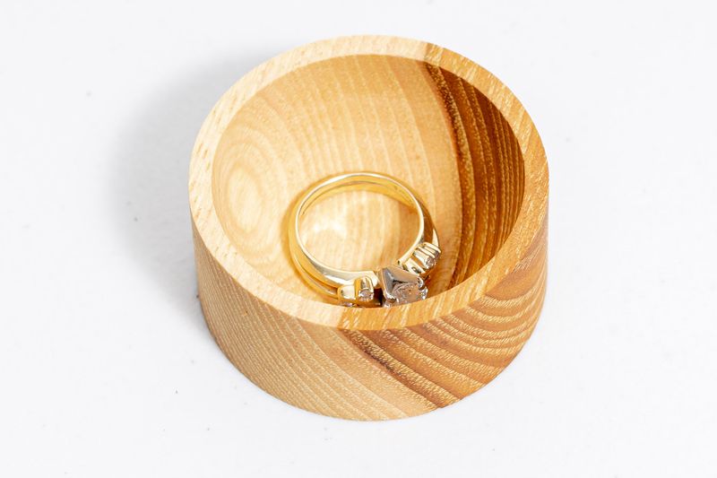 Oak ring dish, made for Kimberly Ann Creations
