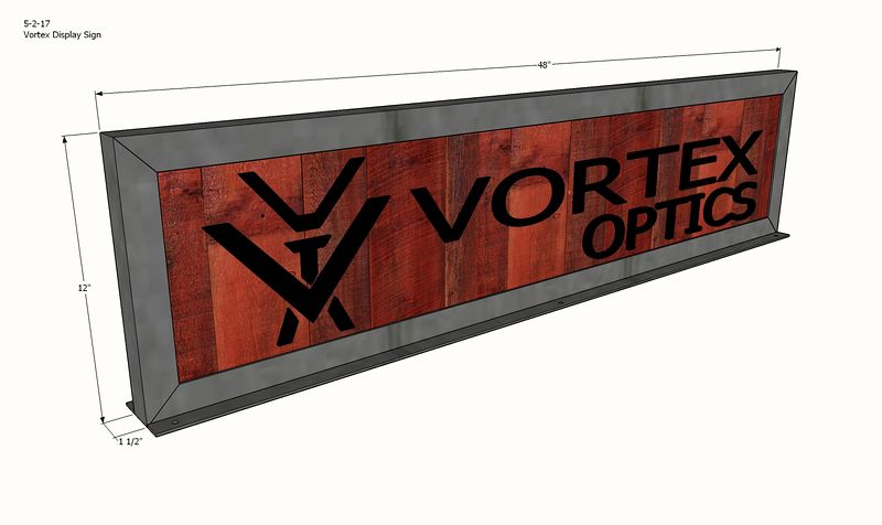 Vortex Optics display panel: the print